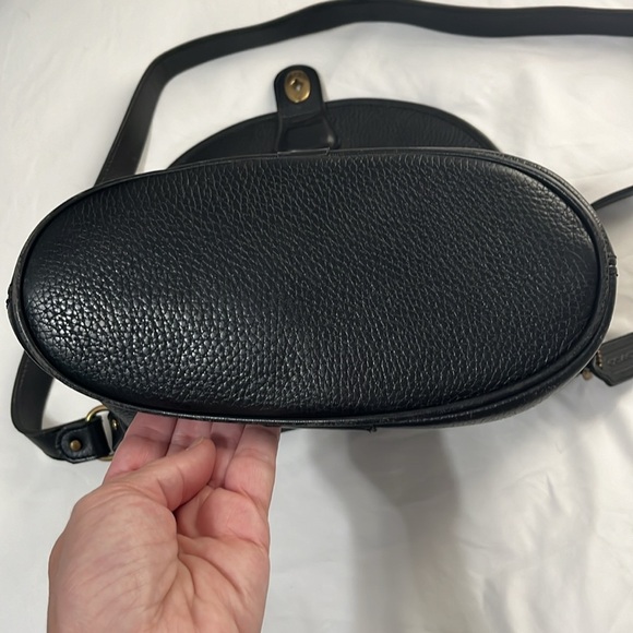 Vintage Coach Black Pebbled Leather Bucket Bag - Picture 9 of 16